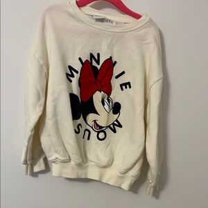 Zara Minnie Mouse Cream Sweater